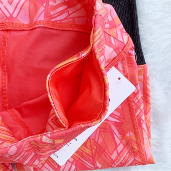 NWT ALO YOGA Guava Indio Ribbed Goddess Leggings - Picture 9 of 13